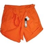 Новые женские шорты трансформеры,  100% хлопок,  цвет: ярко оранжевый