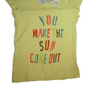 Новая женская футболка,  100% хлопок,  цвет: жёлтый,  размер XL