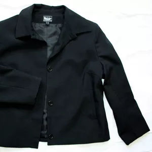 Новый женский пиджак,  полиэстер,  цвет: чёрный,  размер 50-52