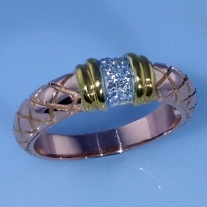 Кольцо с бриллиантами 0, 11ct  арт: 3