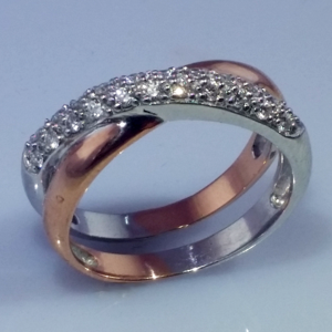 Кольцо с бриллиантом 0, 28 ct  арт: 23