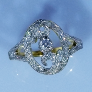 Кольцо с бриллиантами 0, 35ct  арт: 34