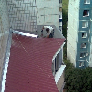 Ремонт,  установка балконных козырьков в Алматы 328 98 20 Владимир