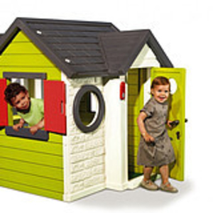 Детский игровой домик с замком и со звонком