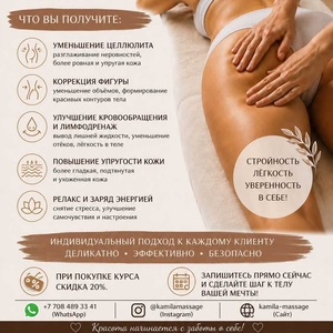 Профессиональный массаж в Алматы.
