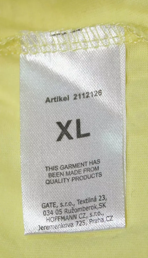 Новая женская футболка,  100% хлопок,  цвет: жёлтый,  размер XL 3