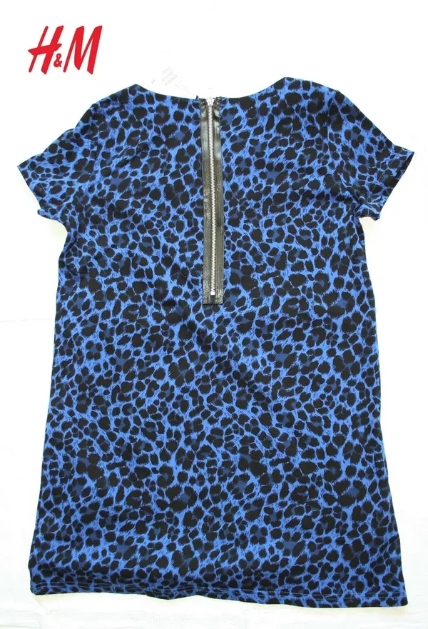 Новое женское платье H&M,  100% хлопок,  цвет: фиолетовый леопард 3