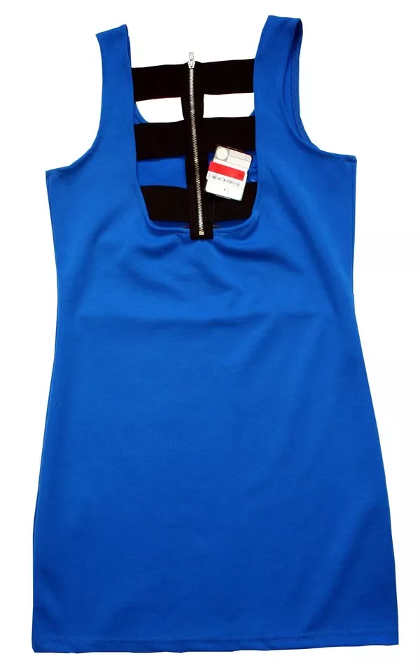 Новое женское платье Clockhouse от C&A,  полиэстер,  цвет: ярко синий,  L 2