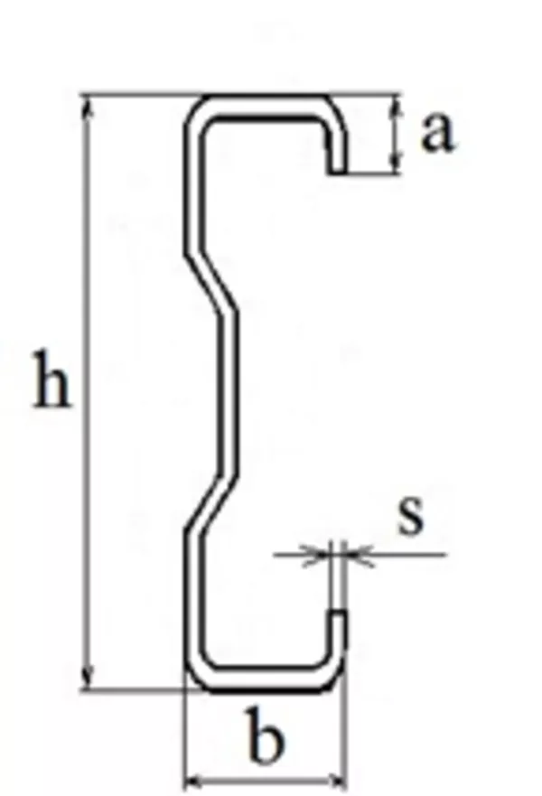 Сигма-образный профиль гнутый тонкостенный 2