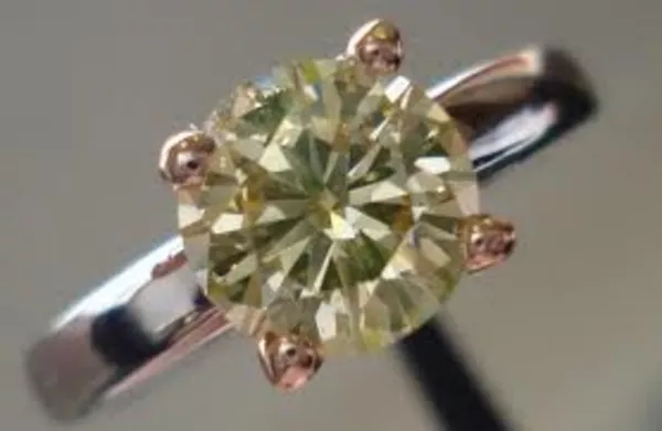 Редкий бриллиант 2, 05ct. натуральный фэнси,  шампань,  золото,  5499$