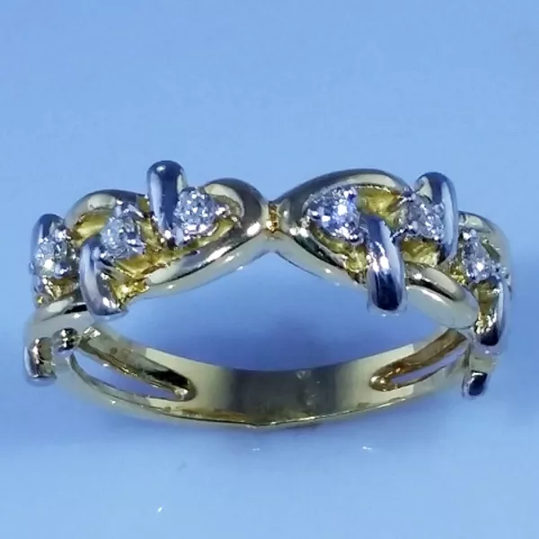 Кольцо с бриллиантами 0, 17ct  арт: 5 2