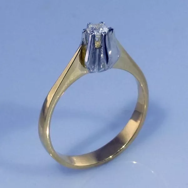 Кольцо с бриллиантами 0, 1ct  арт: 13, 1 2