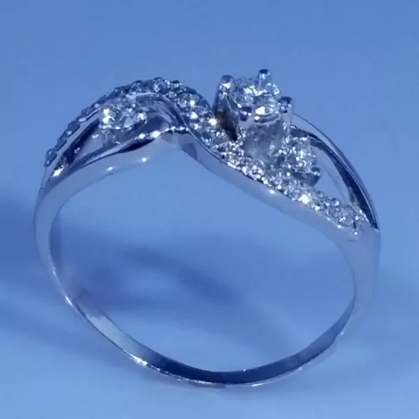 Кольцо с бриллиантами 0, 28ct  арт: 25 2