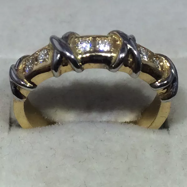 Кольцо с бриллиантами 0, 18ct  арт: 41 2