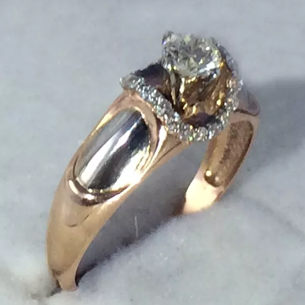 Кольцо с бриллиантами 0, 53ct  арт: 46 2