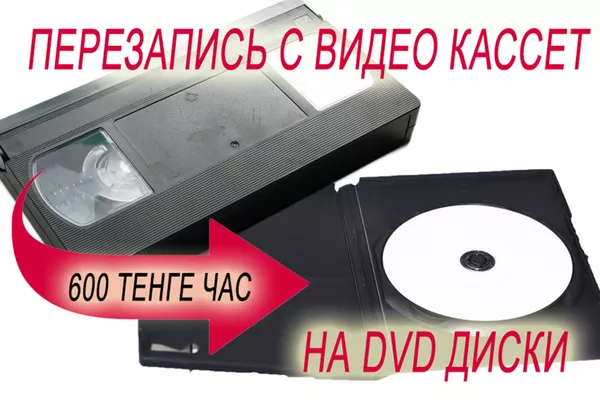 Оцифровка и перезапись с любых видеокассет на DVD диски.