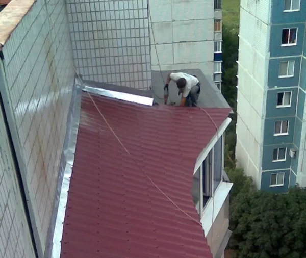 Ремонт,  установка балконных козырьков в Алматы 328 98 20 Владимир
