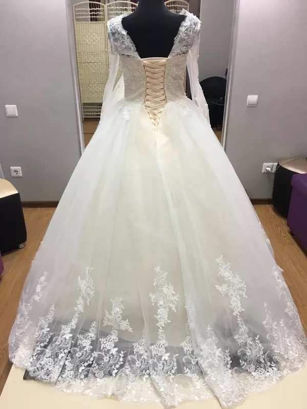 Свадебное платье с рукавами 2