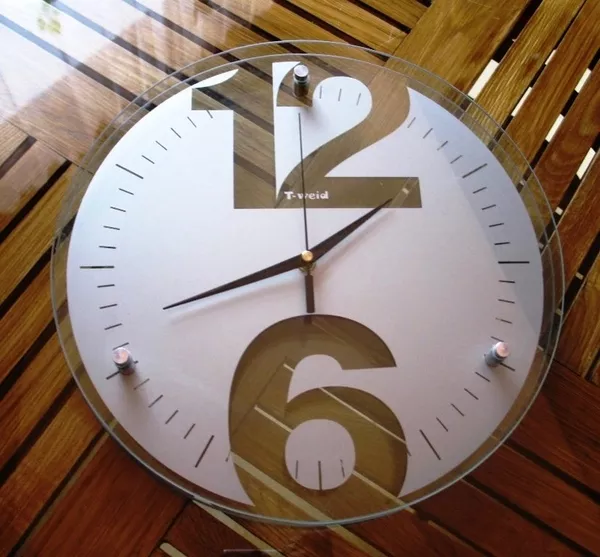 стеклянные настенные часы модель 6106 3