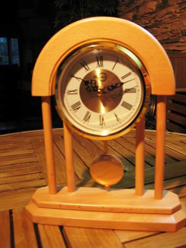 деревянные настольные часы модель  Т 025