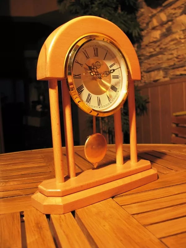 деревянные настольные часы модель  Т 025 6