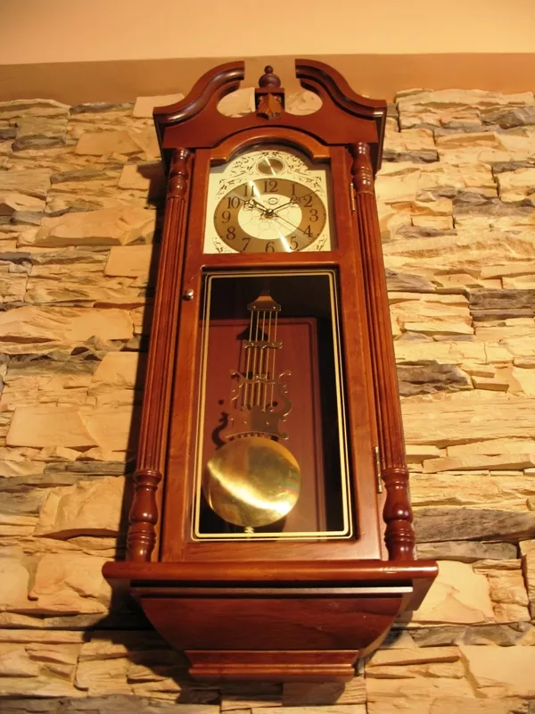 деревянные настенные часы с маятником модель 499 2