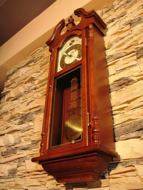 деревянные настенные часы с маятником модель 499 3