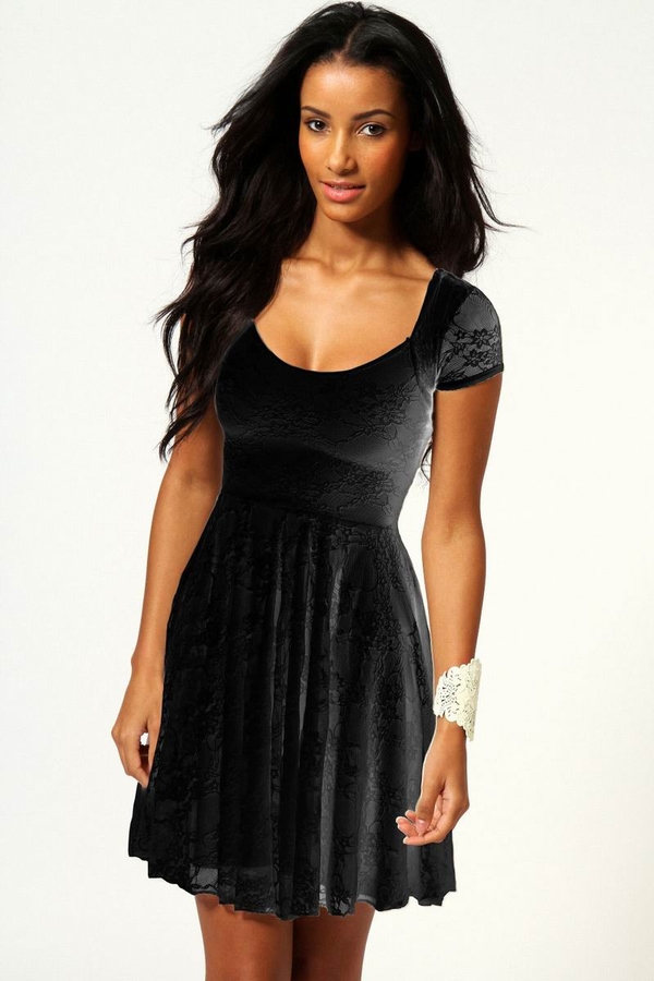 черное кружевное платье с рукавом размер M, XL F2206-4 5000 тг Весь асс