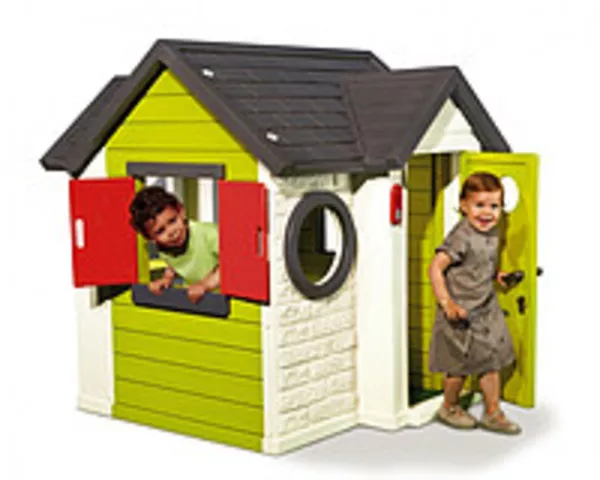 Детский игровой домик с замком и со звонком