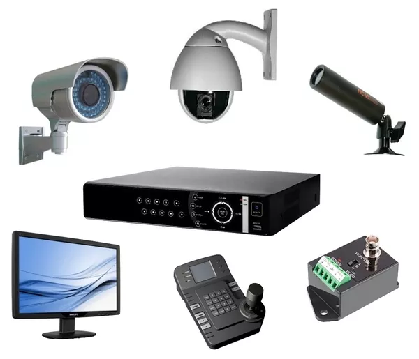 Системы видеонаблюдения,  охранное и противопожарное оборудование