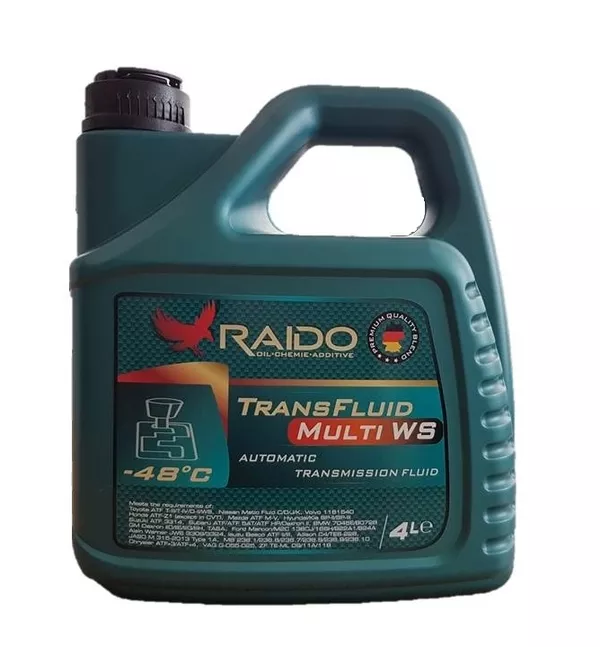 RAIDO TransFluid Multi WS -Синтетическая жидкость для ATF MULTIVEHICLE
