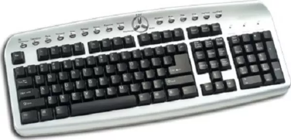 Продам новую клавиатуру Delux DLK-9872 PS/2 multi black/silver