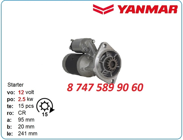 Стартер Yanmar 4tnv88,  3tnv88,  4tn78 121256-77010