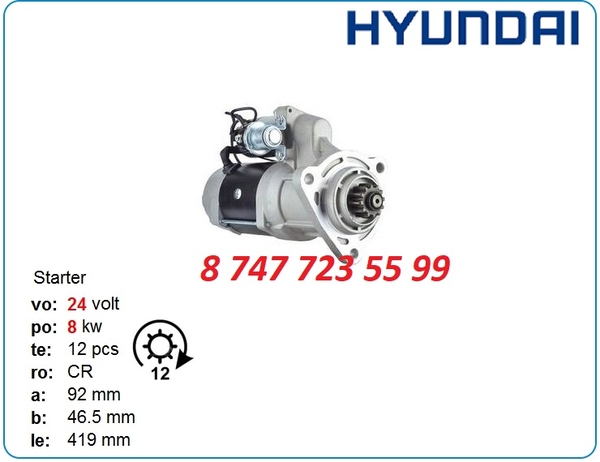 Стартер Hyundai Robex r455,  455,  r300lc-9s 8200029