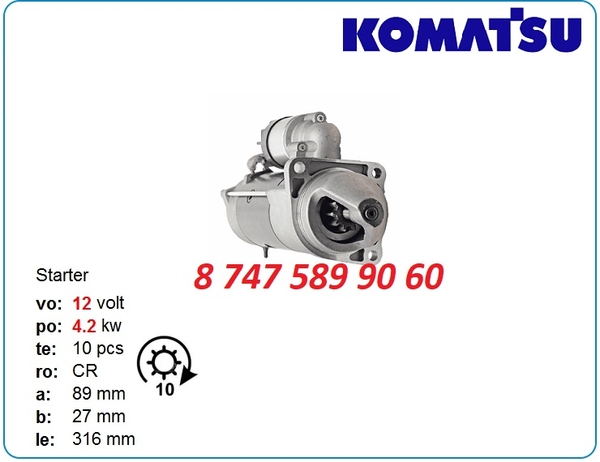 Стартер Komatsu wb93,  wb97,  wb140 0001230021 2