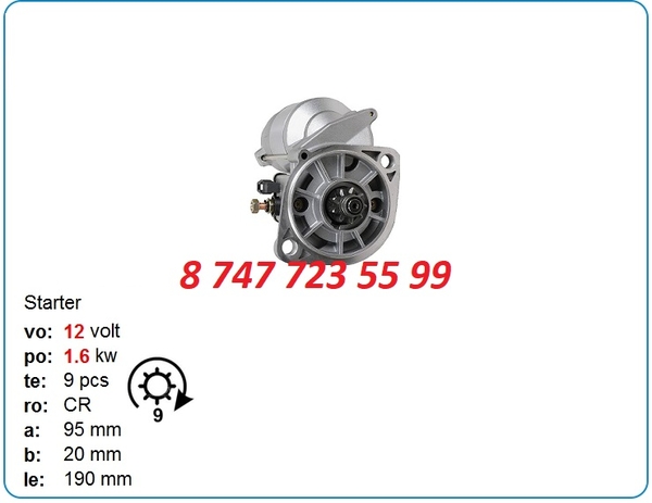 Стартер на мини экскаватор Hitachi,  Doosan m008t80371 2