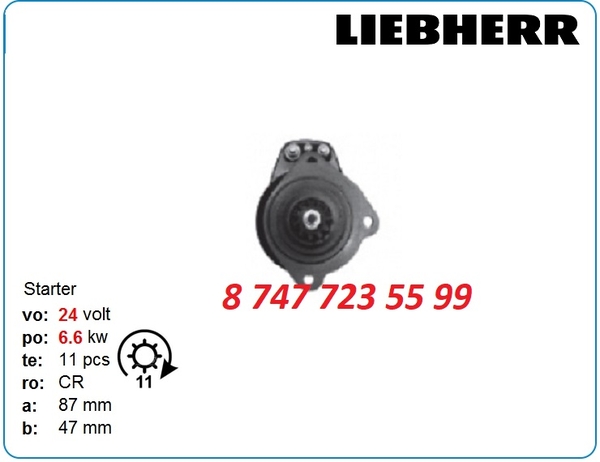 Стартер Liebherr pr746,  r956,  r946,  a944 0001330067