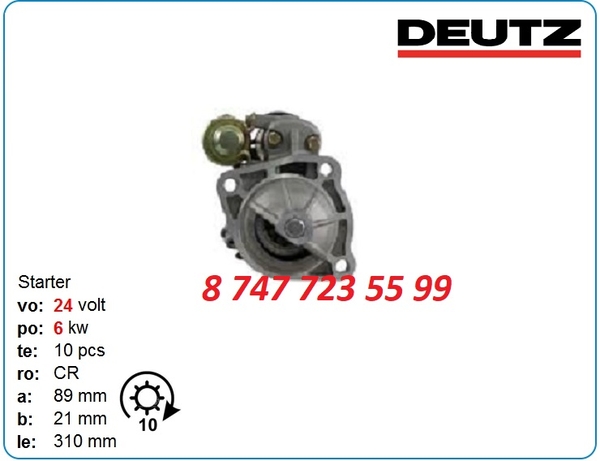 Стартер Deutz bf12l413,  f12l413f 01183039 2