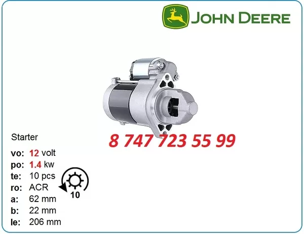 Стартер John Deere 6068h,  540g,  640g 228000-8470 2