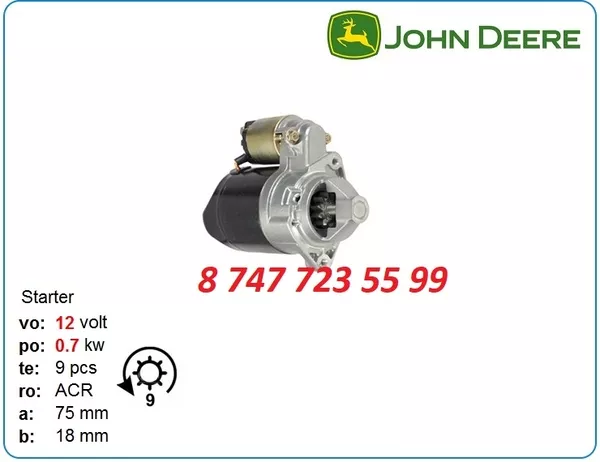 Стартер John Deere 4239tf,  4039,  6135 128000-9690 3