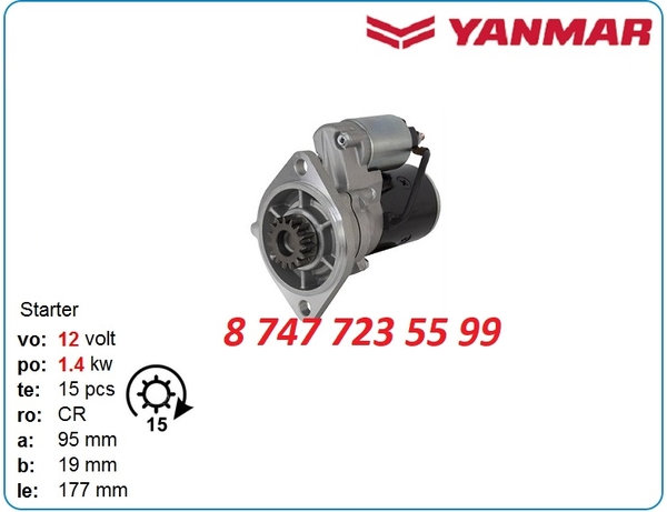 Стартер Yanmar 4tne84,  3tna72,  3tne74 119631-77011 2