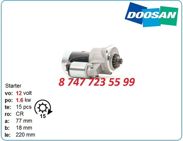 Стартер Doosan dx140,  dx170,  dx160 300516-00042 2