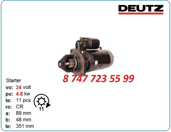 Стартер Deutz f2m1008,  f3m1008,  bf4m1008 0986019040 3