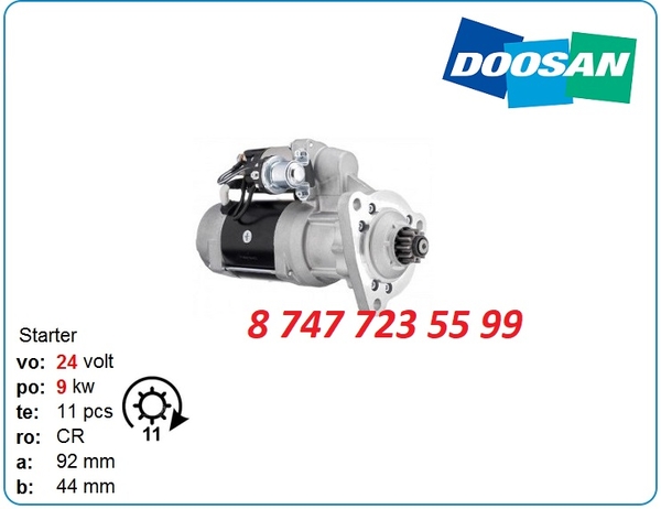 Стартер Doosan dx340,  Solar 400,  450 65.26201-7058a 3