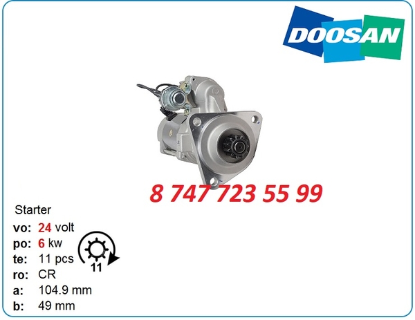 Стартер Doosan dx340,  dx340lca,  dx300 65.26201-7073c