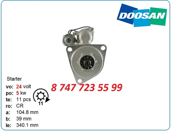 Стартер Doosan d1146t,  de08,  de08 300516-00015 2