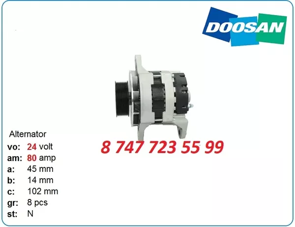 Генератор на Doosan dx235,  dx170,  dx210 300901-00025