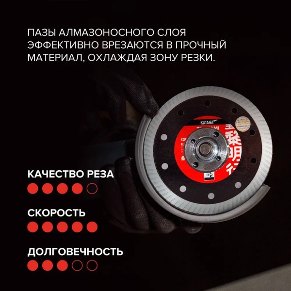 Алмазный отрезной диск-KATANA TSUNAMI LIGHT 3