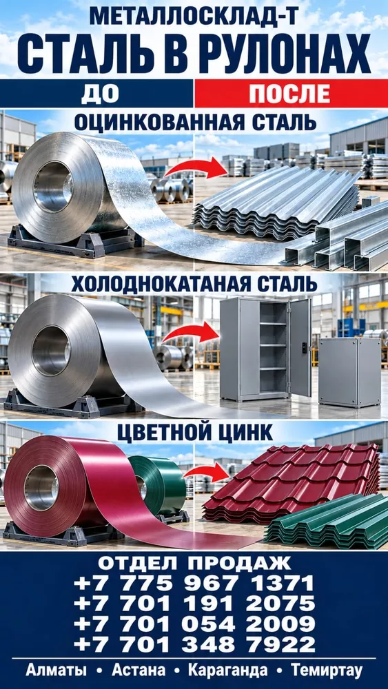 Арматура, швеллер, уголок, трубы, лист, оцинкованный рулон 2