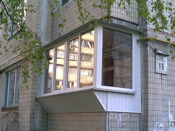 Пластиковые окна, обшивка,  утепление и остекление балконов 2